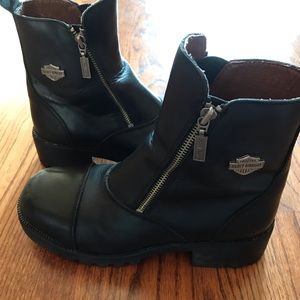 Harley Davidson motorcycle riding boots